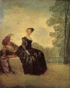 A Capricious Woman Jean-Antoine Watteau